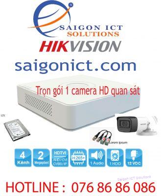 Trọn gói 1 camera giá rẻ HIKVISION
