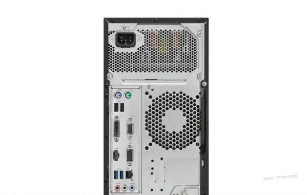 Đánh giá sơ bộ Máy tính để bàn/ PC Asus AsusPro D340MC (i3 8100/4GB/500GB/Linux) (D340MC-I38100002D) Thiết kế Máy tính để bàn Asus AsusPro D340MC có kích thước nhỏ gọn phù hợp bố trí ở văn phòng, nhà riêng. Kiểu dáng đơn giản, tinh tế với mặt trước là họa tiết vân phay xước tạo nên sự mạnh mẽ và cũng rất sang trọng. Logo AsusPro màu xanh nổi bật trên nền đen. Máy tính để bàn doanh nghiệp ASUSPRO được sản xuất với bo mạch chủ tốt nhất thế giới và sử dụng các tụ rắn cao cấp. Những thành phần chất lượng cao này cung cấp độ bền tối đa, tuổi thọ được cải thiện và hiệu suất nhiệt tăng cường.Asus AsusPro D340MC Hiệu năng Asus AsusPro D340MC được trang bị bộ vi xử lý với chip Intel Core i3 8100 3.60 GHz, 6MB. Con chip “Coffee Lake” đời mới này cho một hiệu năng vô cùng mạnh mẽ, cải thiện rõ ràng so với thế hệ đàn anh của mình là i3 7100, thậm chí ngay cả với i5-7400. Điện năng tiêu thụ rất thấp với kiến trúc 14nm đảm bảo máy luôn mát mẻ, tiết kiệm. Card đồ họa Intel UHD Graphics 630 phục vụ tốt nhu cầu chơi LOL, CSGO,… hoặc các phần mềm xử lý ảnh, video. Dung lượng RAM 4G DDR4 giúp đảm bảo xử lý các tác vụ thường ngày, chạy đa nhiệm trơn tru. Asus AsusPro D340MC Ổ đĩa cứng 500GB Asus AsusPro D340MC cho phép lưu trữ 500GB dung lượng. Với dung lượng này thì khả năng lưu trữ các dữ liệu là khá ổn tuy nhiên sau vài năm sử dụng sẽ dễ bị đầy. Nếu muốn nâng cấp SSD thì nó lắp được cả M.2 2280 PCle/Sata. Kết nối Asus AsusPro D340MC Máy tính để bàn Asus AsusPro D340MC được trang bị khá đầy đủ các cổng giao tiếp thông thường để kết nối với các thiết bị ngoại vi. Bao gồm: – 4 cổng USB 2.0, 4 cổng USB 3.0, COM; cổng PCI – D Sub, HDMI, LAN, VGA DVD-RW; cổng audio và micro 3.5mm... PC được cài sẵn hệ điều hành Linux.