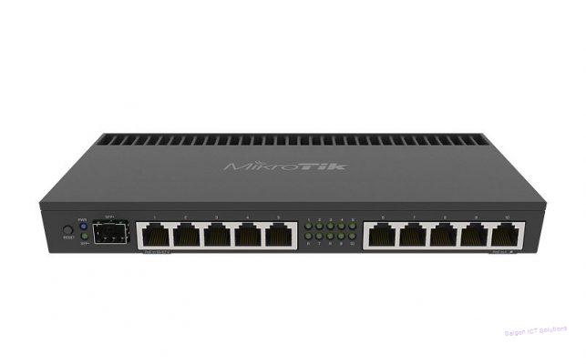 THIẾT BỊ MẠNG MIKROTIK RB4011IGS+RM - 1SFP, 10 CỔNG MẠNG GIGABIT 