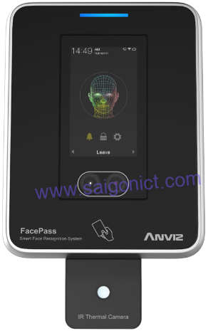 FacePass 7 IRT_2 Máy chấm công khuôn mặt Anviz FacePass 7 IRT - Chấm công tích hợp đo thân nhiệt