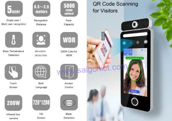 Máy chấm công đo thân nhiệt AI09