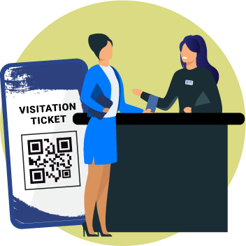 Tiếp tân check in QR Code tại quầy