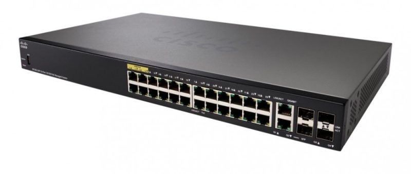 Thiết bị Switch PoE Cisco SF350-24P-K9-EU