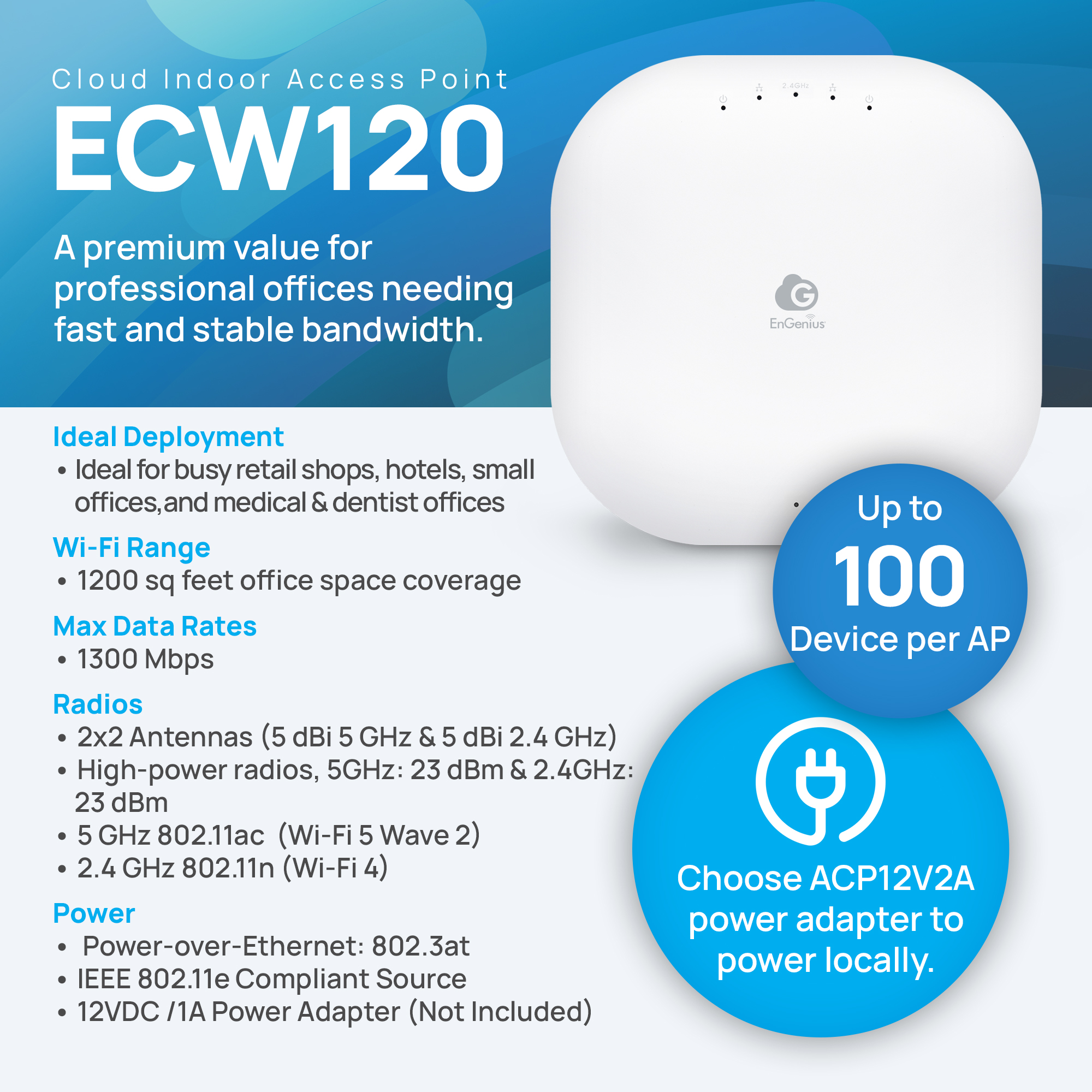 ECW120_Amazon_7 Thiết bị WiFi 5 Engenius ECW120