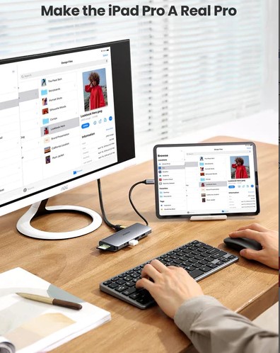 Bộ Chuyển USB Type-C To USB-HDM-VGA-LAN 80133 _2 Bộ Chuyển USB Type-C To USB-HDM-VGA-LAN 80133