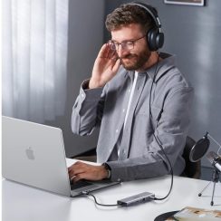 Bộ Chuyển Ugreen 15601 USB Type-C To USB-HDM-VGA-LAN