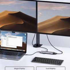Bộ Chuyển Ugreen 15601 USB Type-C To USB-HDM-VGA-LAN