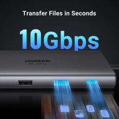 Cổng chuyển Ugreen 15532 Type-C to USB-HDMI-LAN-SD-TF