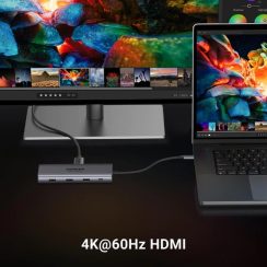 Cổng chuyển Ugreen 15532 Type-C to USB-HDMI-LAN-SD-TF