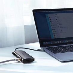 Cổng chuyển Ugreen 40873 Type-C USB-HDMI-LAN-VGA-SD-TF
