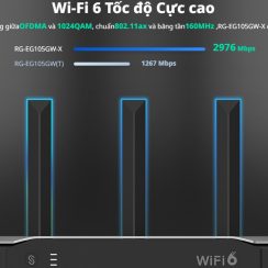 Router WiFi 6 Ruijie Reyee RG-EG105GW-X