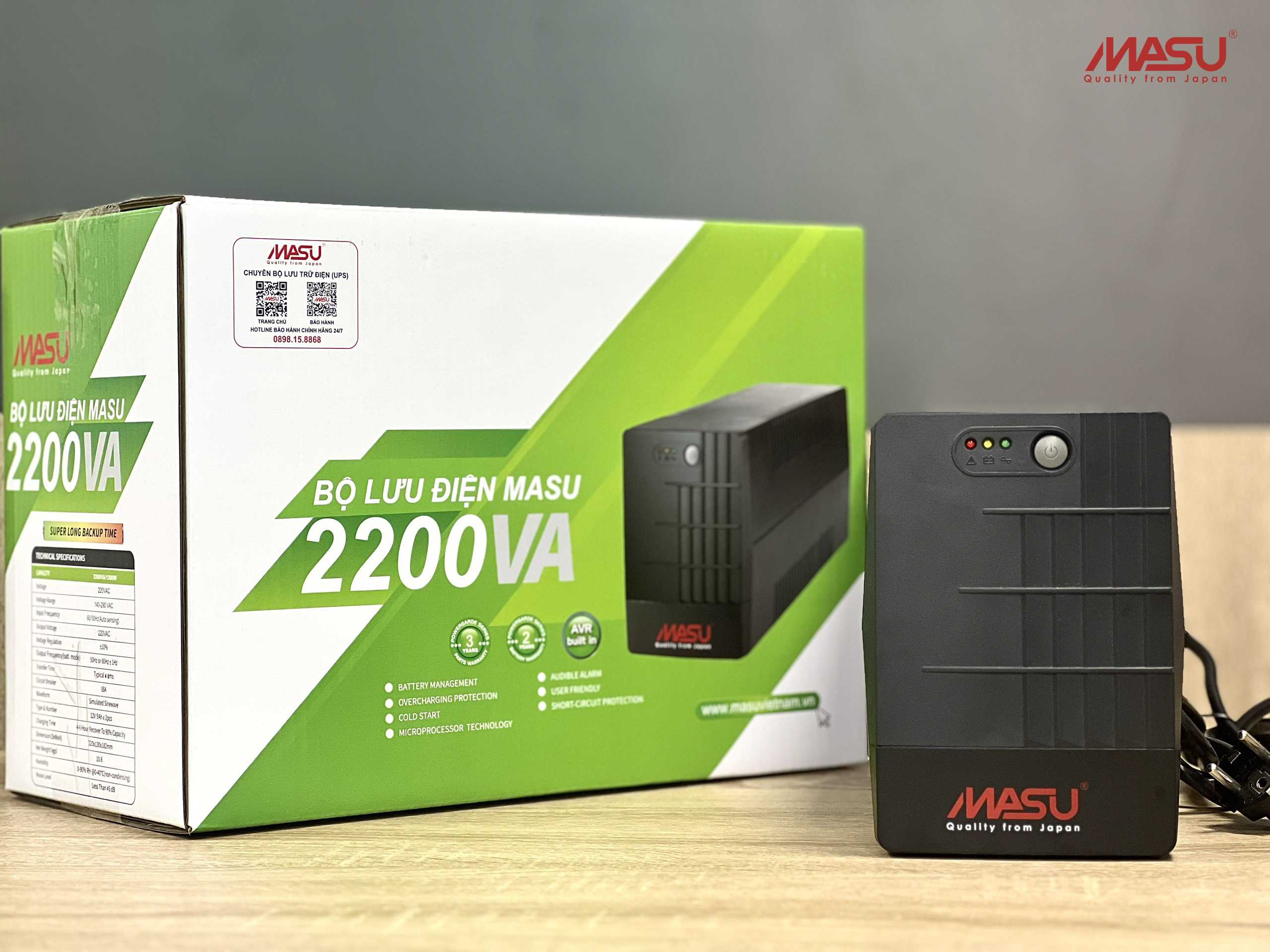 Bộ Lưu Điện UPS Masu MS - 2200VA