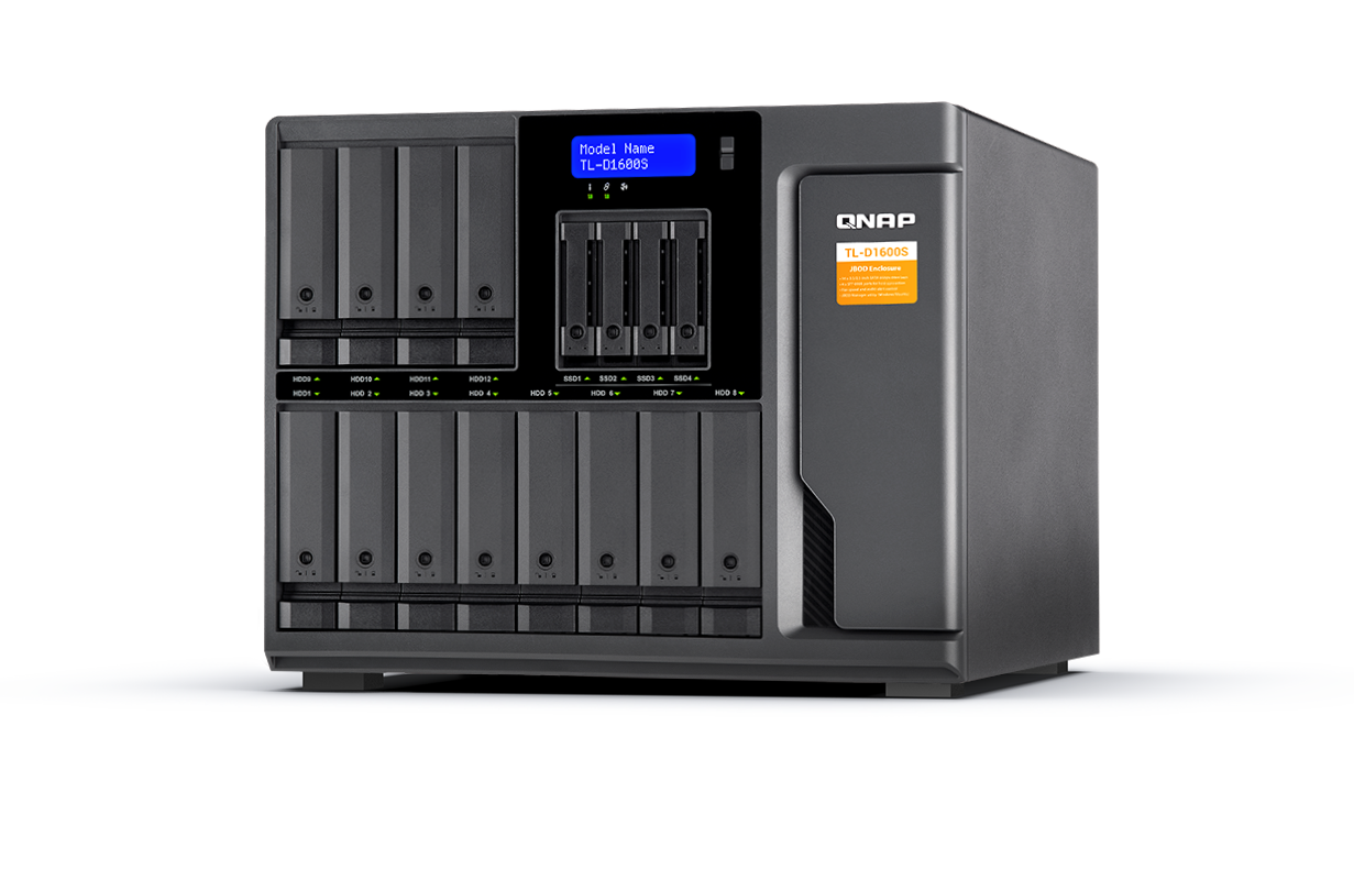 Lưu trữ File NAS Qnap TL-D1600S Lưu trữ File NAS Qnap TL-D1600S