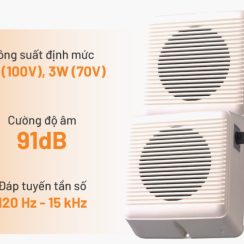 Loa hộp treo tường TOA BS-633A