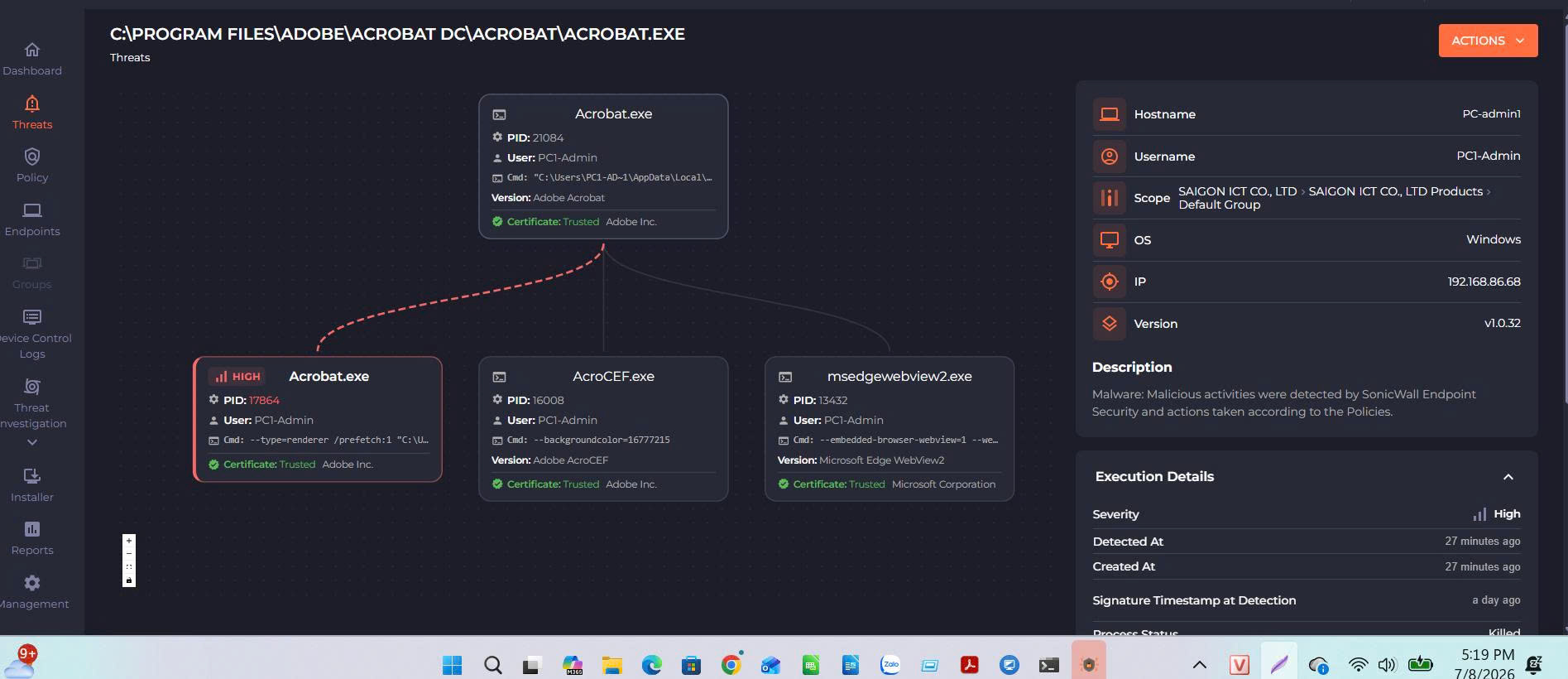 SonicWall Endpoint Security – Giải pháp bảo mật Endpoint AI toàn diện cho doanh nghiệp_4 Phần mềm SonicWall Endpoint Security