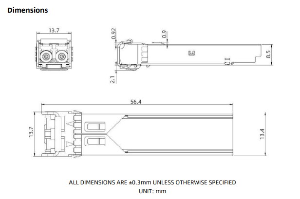 Module Quang Raymark Multimode LC RM-SFP-SX_2