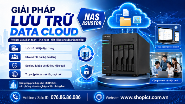 Giải pháp lưu trữ Data Cloud bằng NAS ASUSTOR