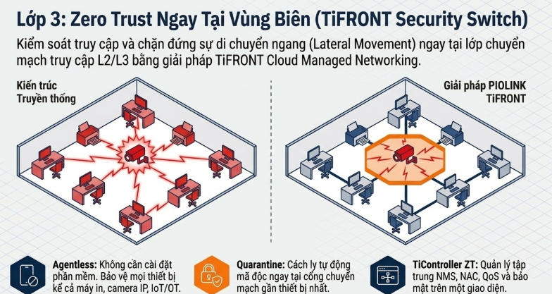 Piolink Security Switch – Giải pháp Switch bảo mật Zero Trust