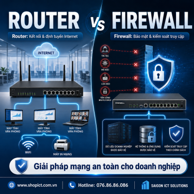 Router và Firewall khác nhau không ?